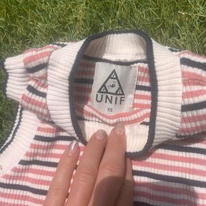 Striped Unif Cropped Tank